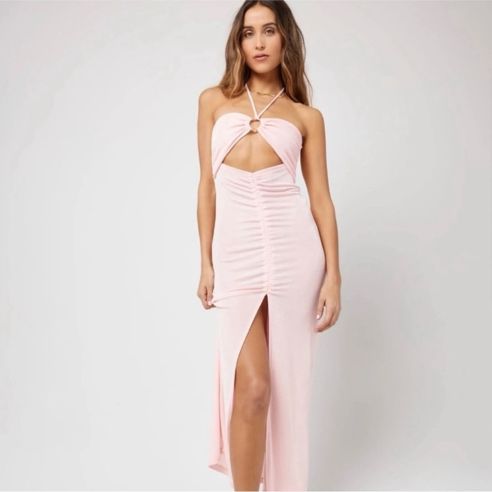 L*Space Pink Midi Dress